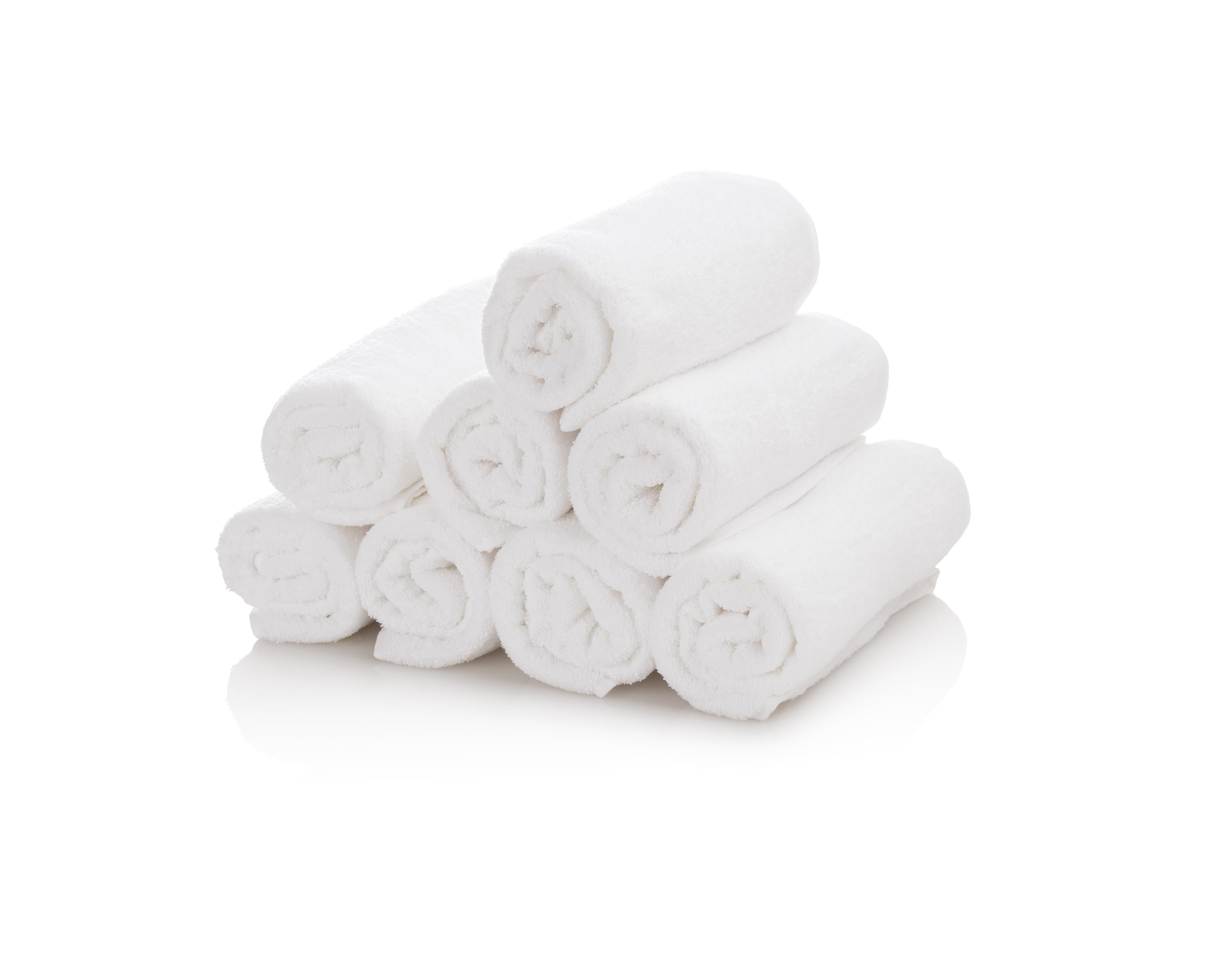 Asciugamani da Barbiere Bianco - 6 pezzi - cm 30x45