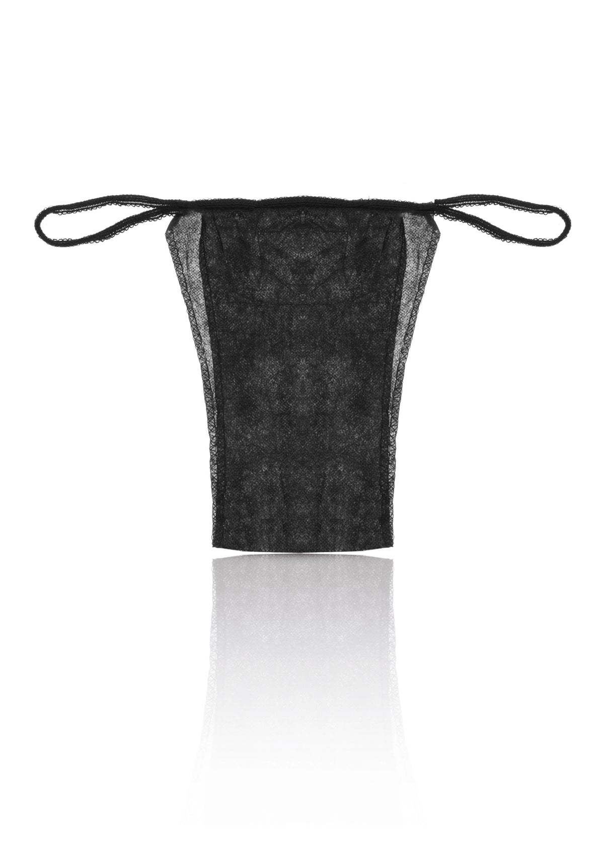 Tanga donna nero monouso in tnt - conf.100 pz