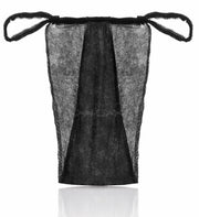 Slip Donna alta qualità in tnt nero - 100 confezioni singole