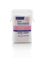 Maxi Quadrotti Struccanti in Cotone - cm 8 x 7,5 - Conf. 50 pz.