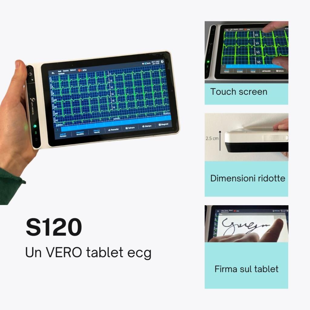 NeoECG S120 Tablet-EKG - 12 Ableitungen mit Glasgow